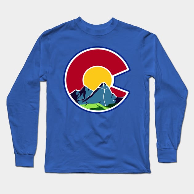 Colorado Mount of the Holy Cross Long Sleeve T-Shirt by Posemuse